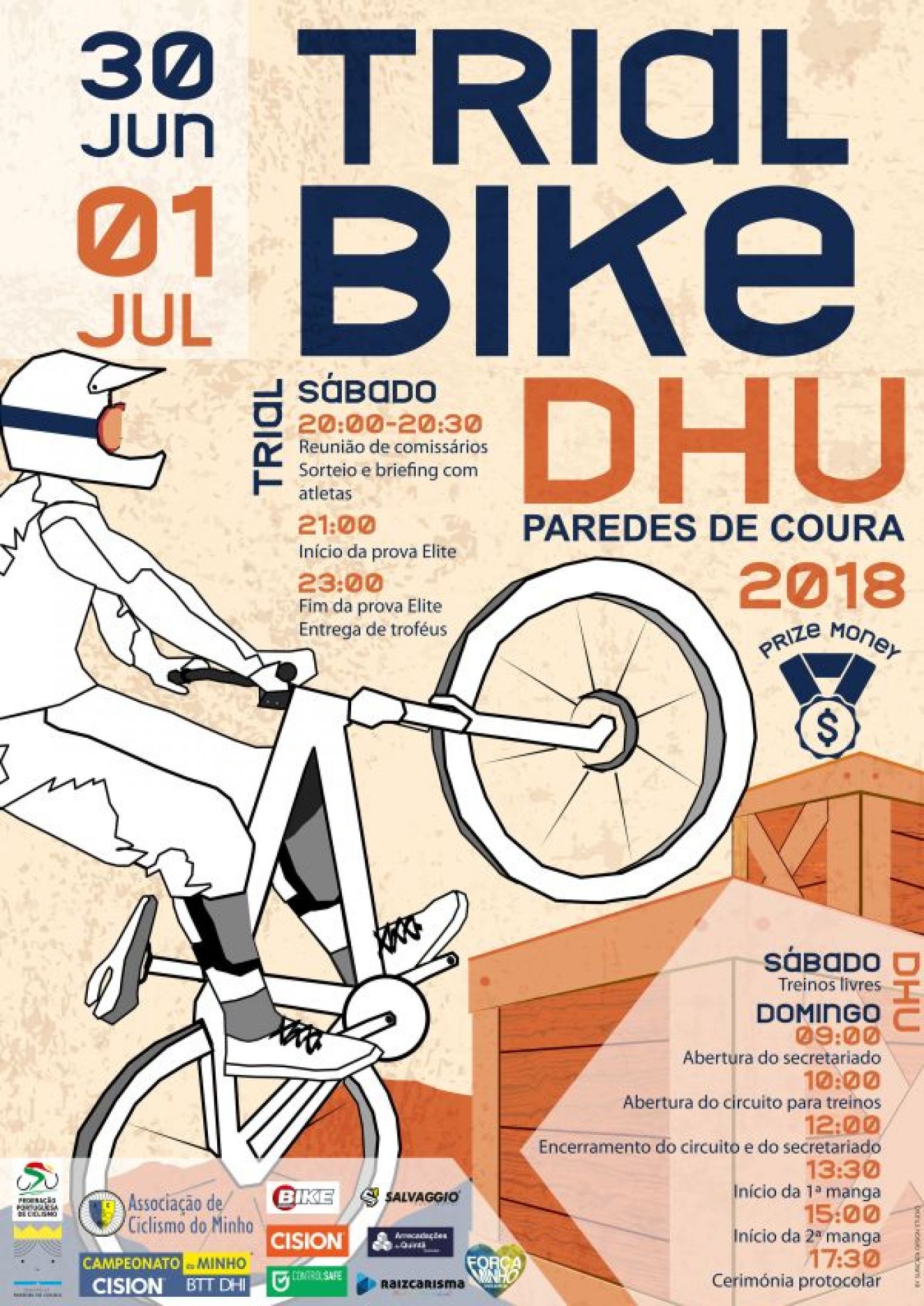 Downhill Urbano e Trial Bike em Paredes de Coura