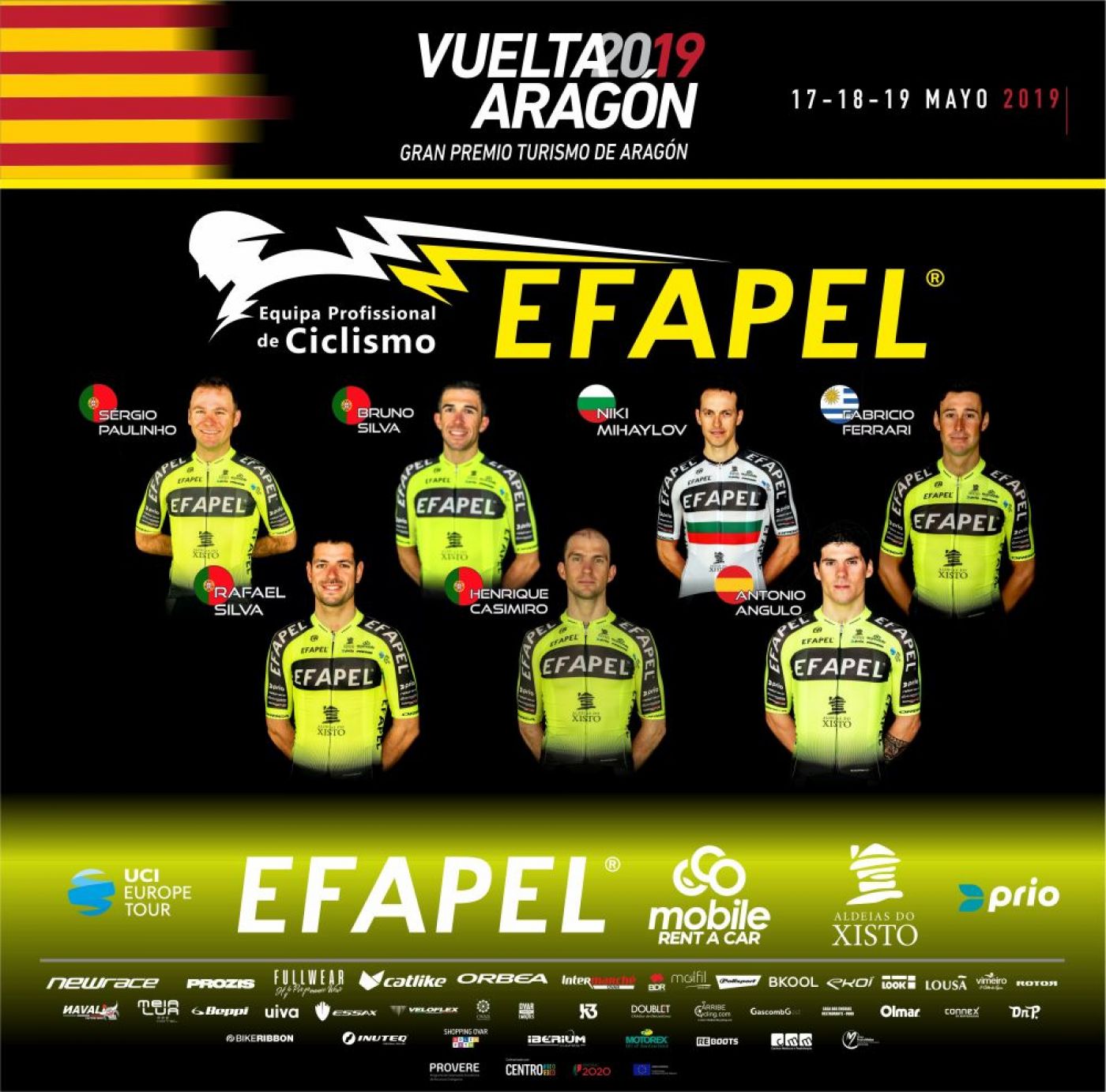 EFAPEL ataca Vuelta a Aragón para trazer o melhor resultado para casa