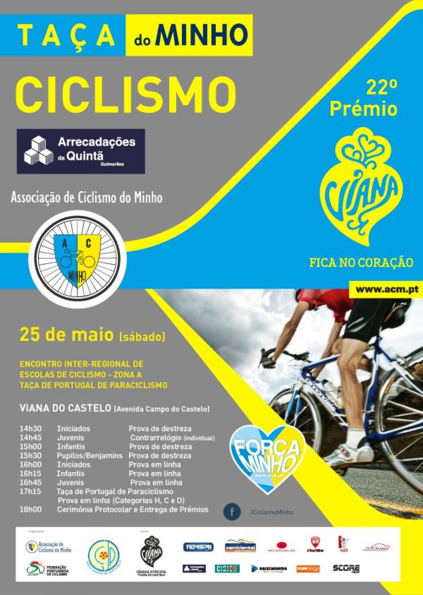 Viana do Castelo recebe Encontro Inter-Regional de Escolas e Taça de Portugal da Paraciclismo